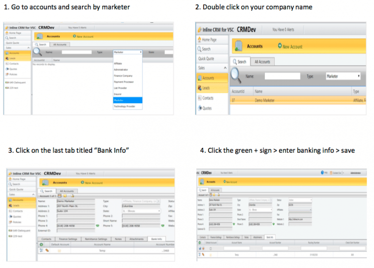 Automated Check Writing directions